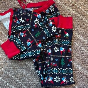 Womens Hanna Andersson gnome print Christmas pajamas. Size L.